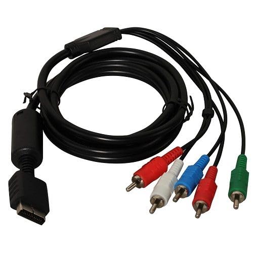 CABLEPELADO - Câble vidéo composant pour PlayStation 2 et 3 | 1,8 m | Connexion HDTV et EDTTV | Résolution 480p | Connec